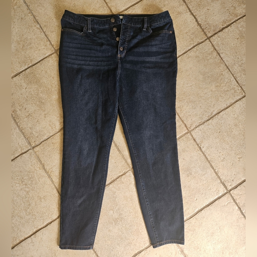 LC Lauren Conrad Dark Indigo Skinny Jeans